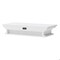 Homeroots 23 in. Classic White Floating Wall Shelf 397787 - alternate 5